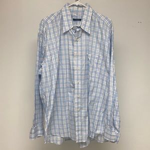 Burberry London Plaid button down dress shirt.  Size XL.  EUC